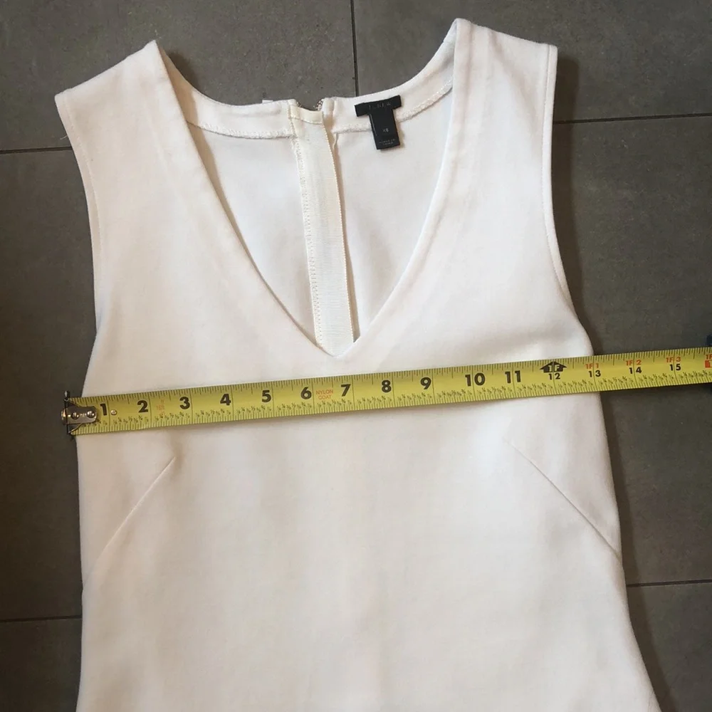 J. Crew Sleeveless Off White Top
